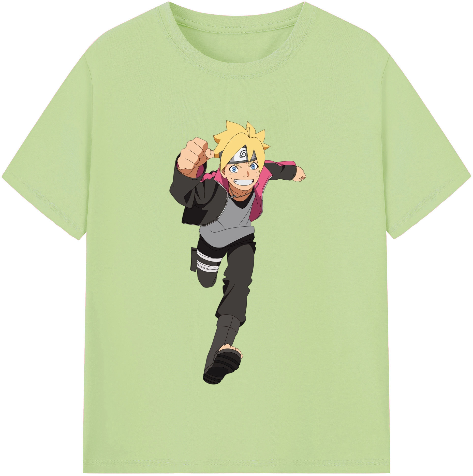 （画像用） NARUTO -ナルト- うずまき ボルト Uzumaki Boruto 綿100％半袖Tシャツ（フロントプリント）